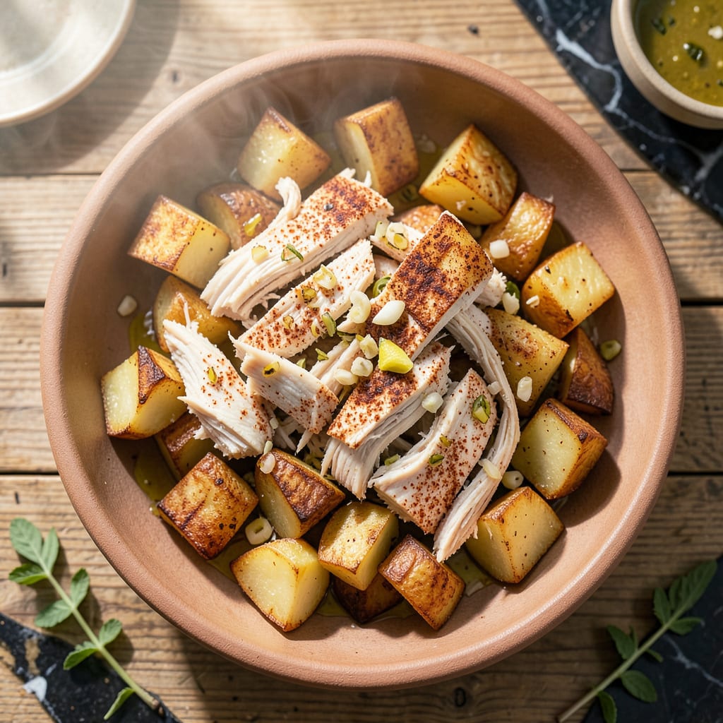 Complete Leftover Chicken and Potatoes Recipe: Crispy Sheet Pan Revival in 25 Minutes overview image