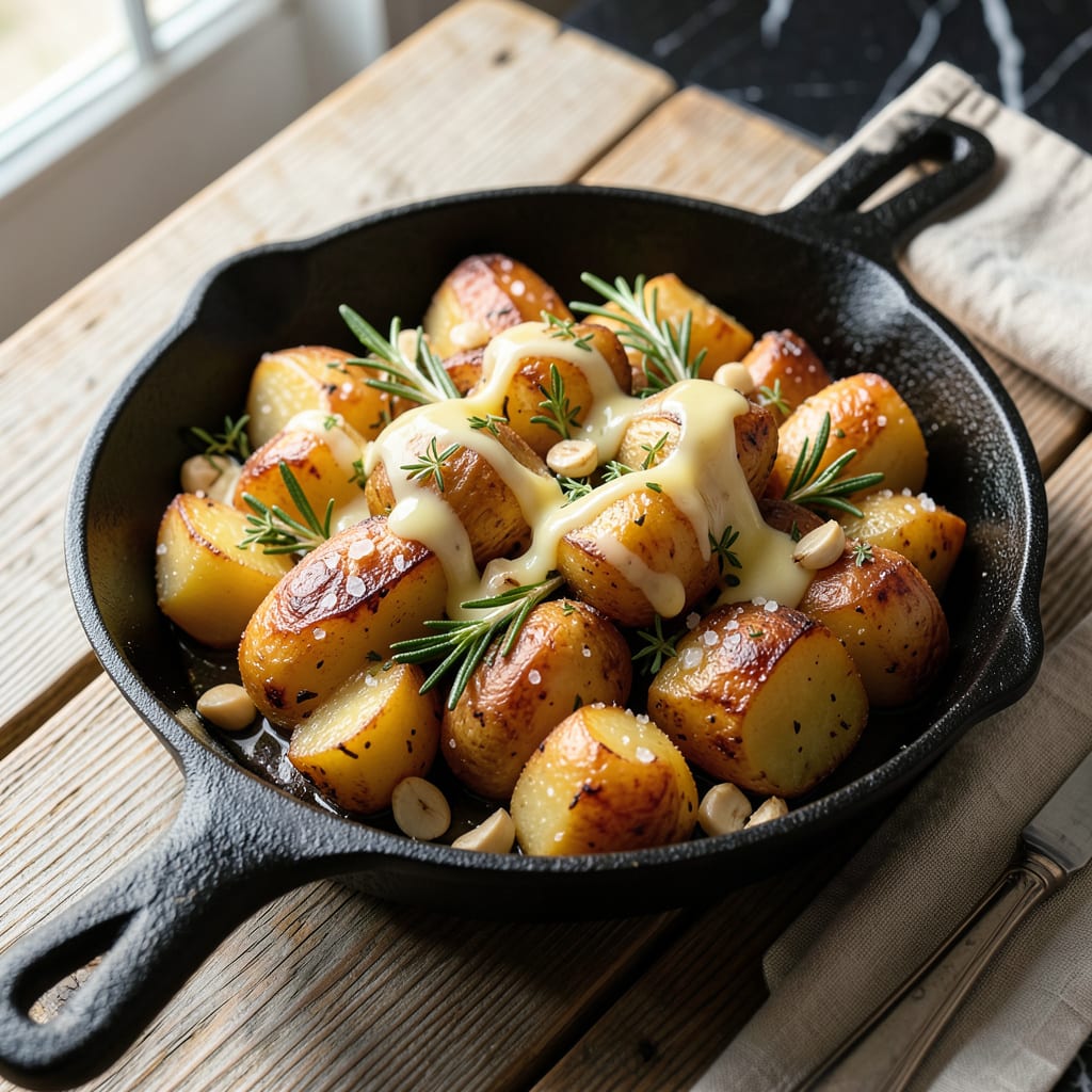 Visual representation of Lighthouse Potatoes Recipe: Crispy Edges With Creamy Garlic Centers