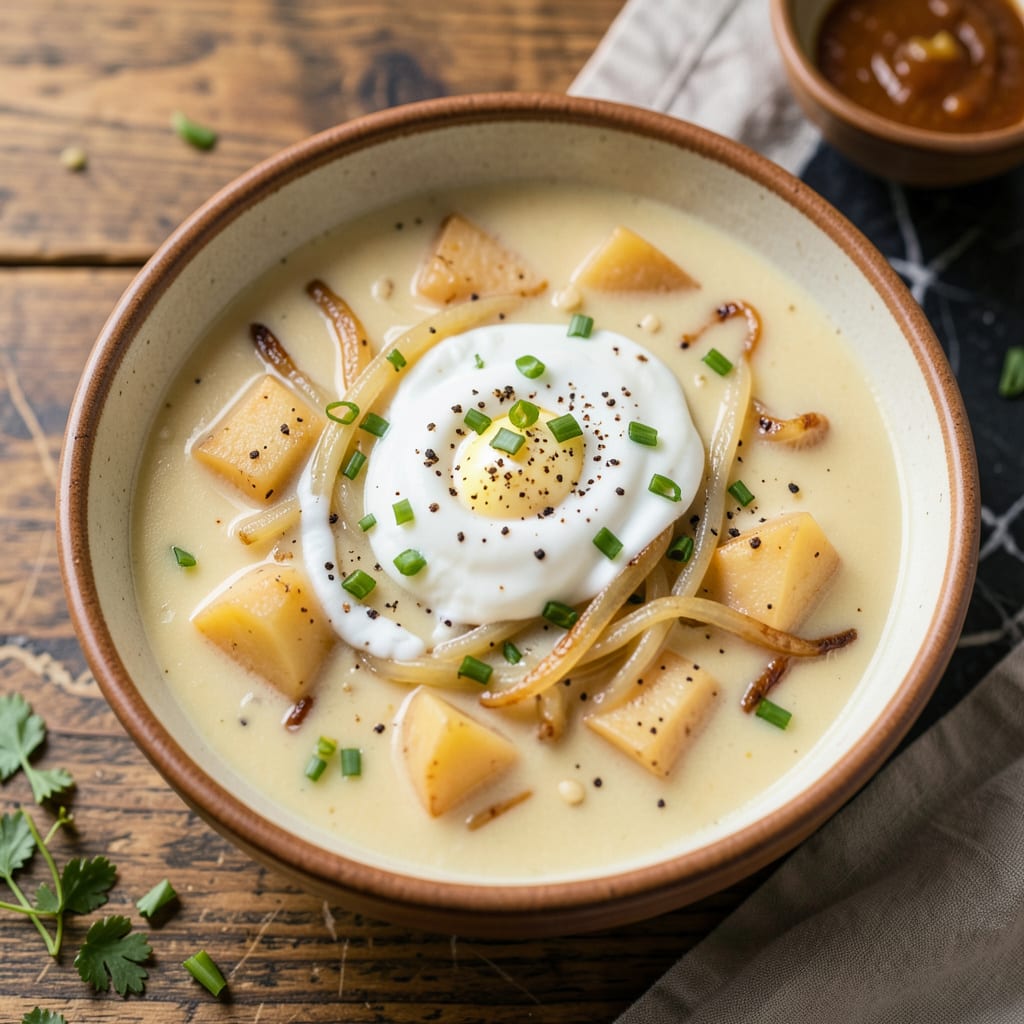 Logan's Potato Soup Recipe: Creamy Comfort in Every Bite example with annotations