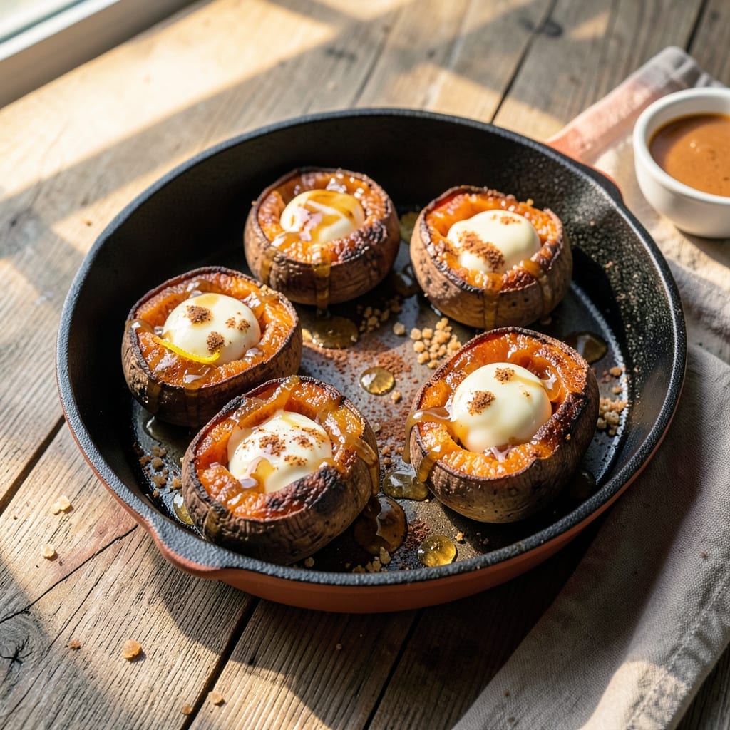 Complete longhorn baked sweet potato recipe overview image