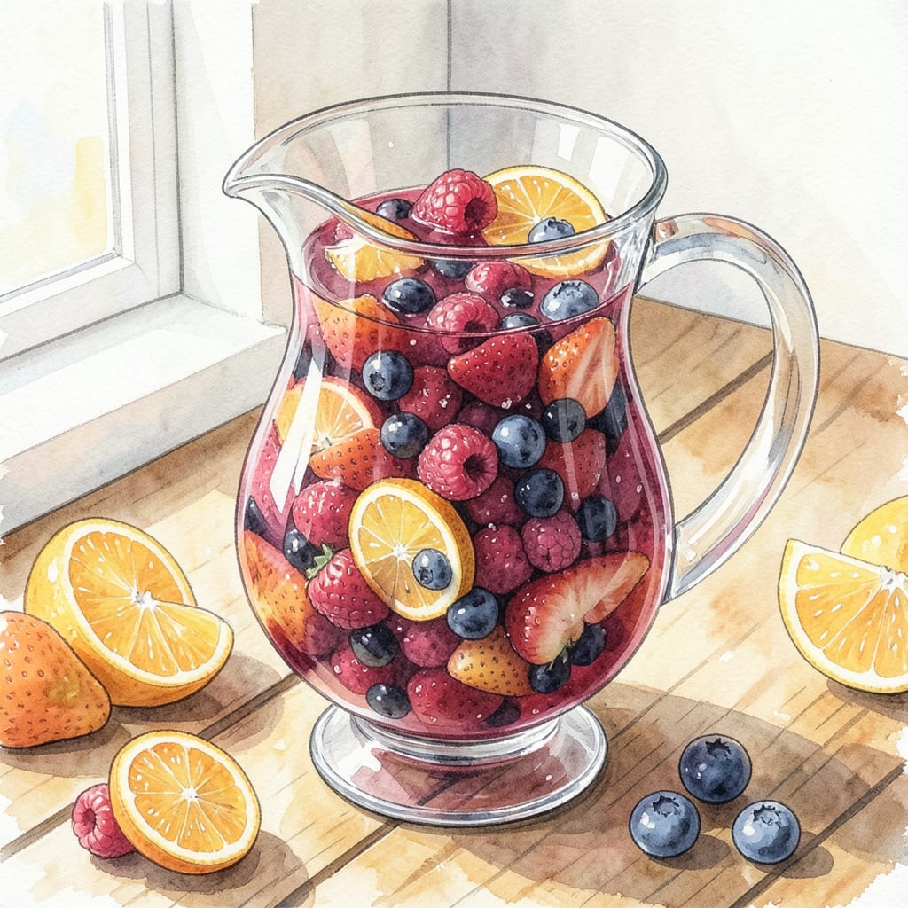 Comprehensive Longhorn Berry Sangria Recipe: Fresh Fruit Fusion Party Drink visual reference