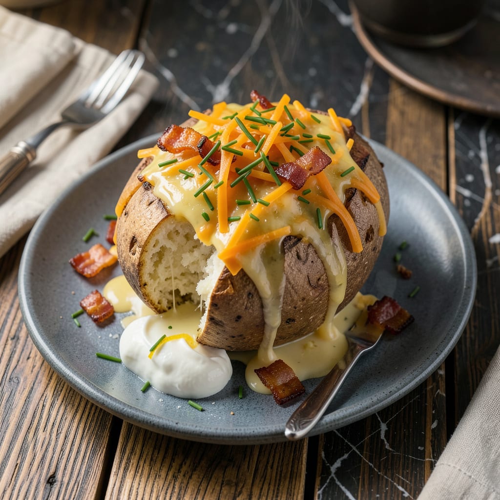 Longhorn Steakhouse Potatoes Recipe: Loaded and Creamy Copycat Perfection example with annotations