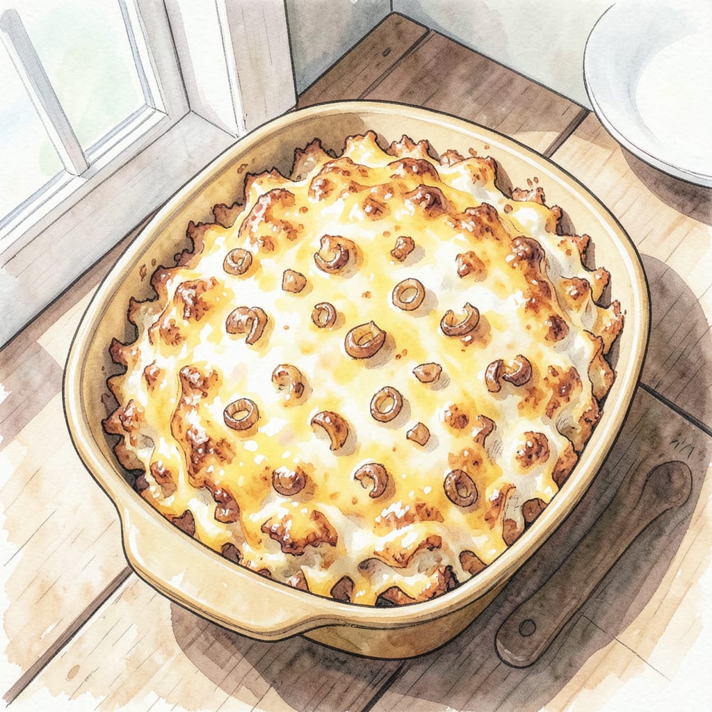 Visual representation of loveless cafe hashbrown casserole recipe