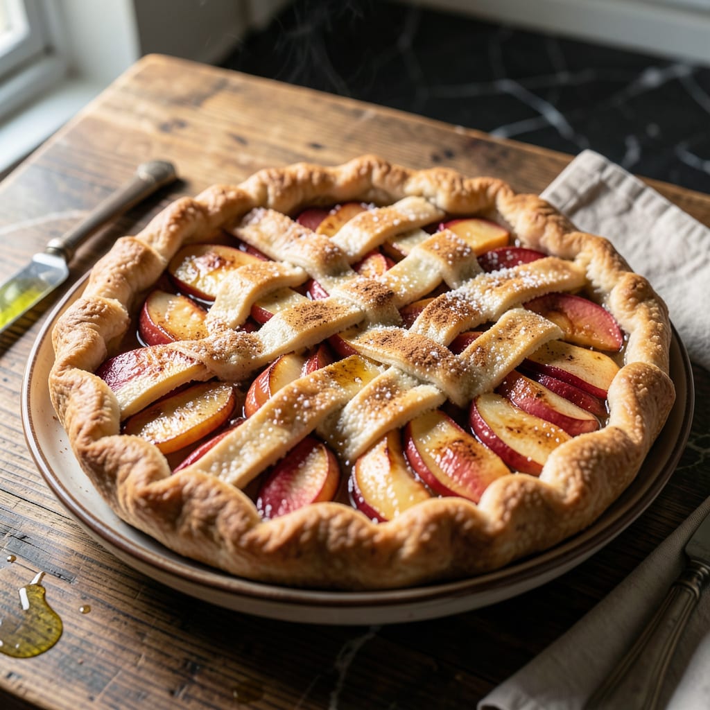 Low Fat Apple Pie Recipe: Flaky Crust With Half the Guilt example with annotations