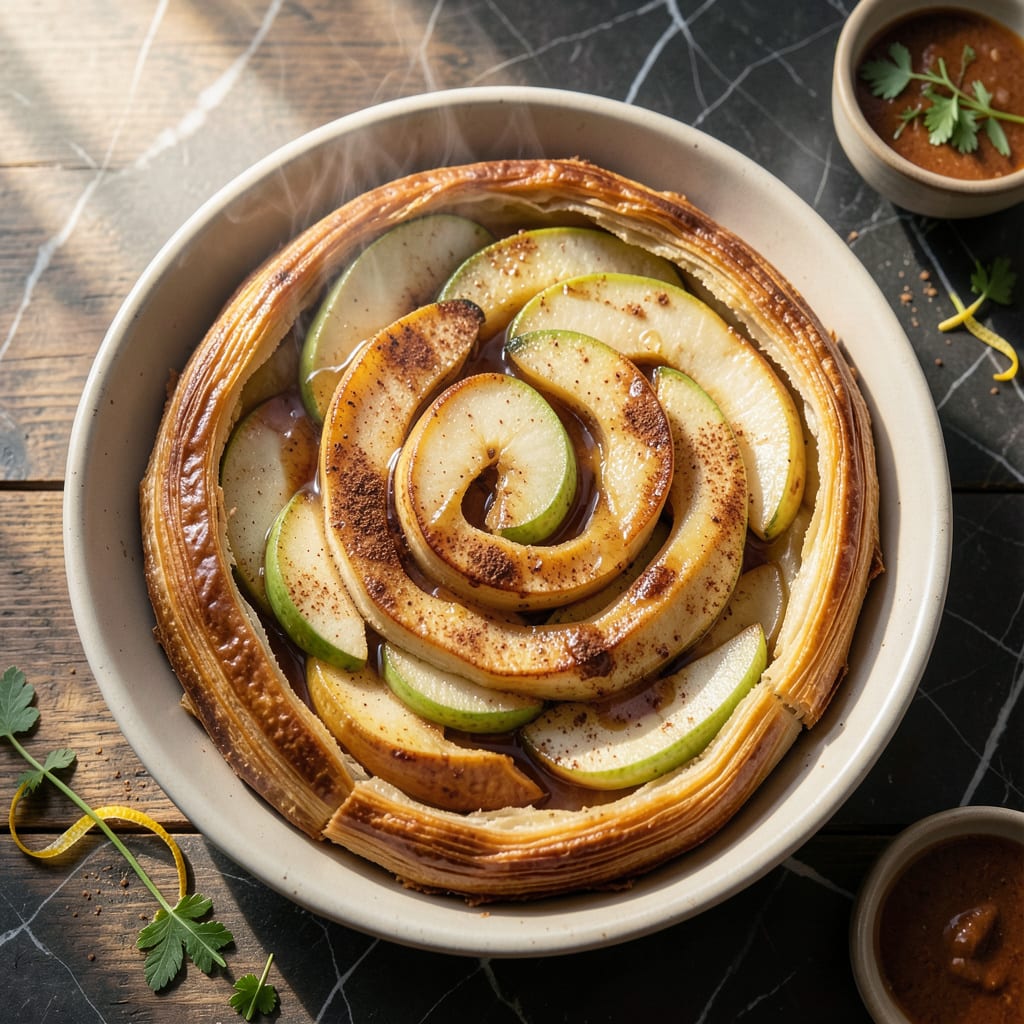 Low Fat Apple Strudel Recipe: Flaky Pastry With Cinnamon Spiced Filling detailed visual guide