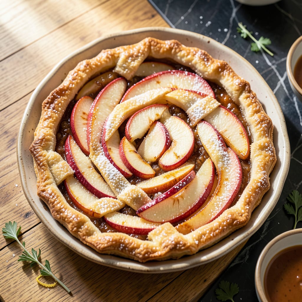 Low Fat Apple Tart Recipe: Flaky Crust Without the Butter detailed visual guide