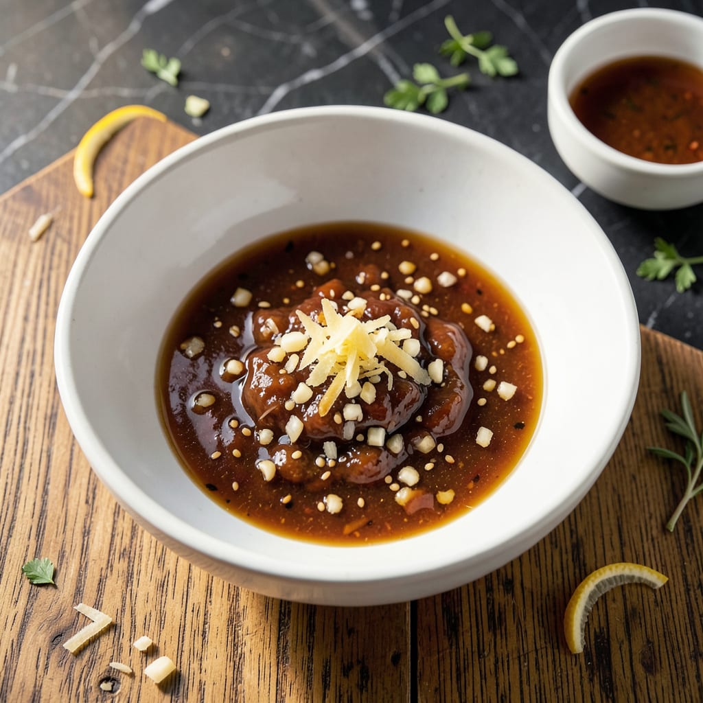 Low Fat Asian Salad Dressing Recipe: Tangy Sesame Ginger Blend illustration with key details