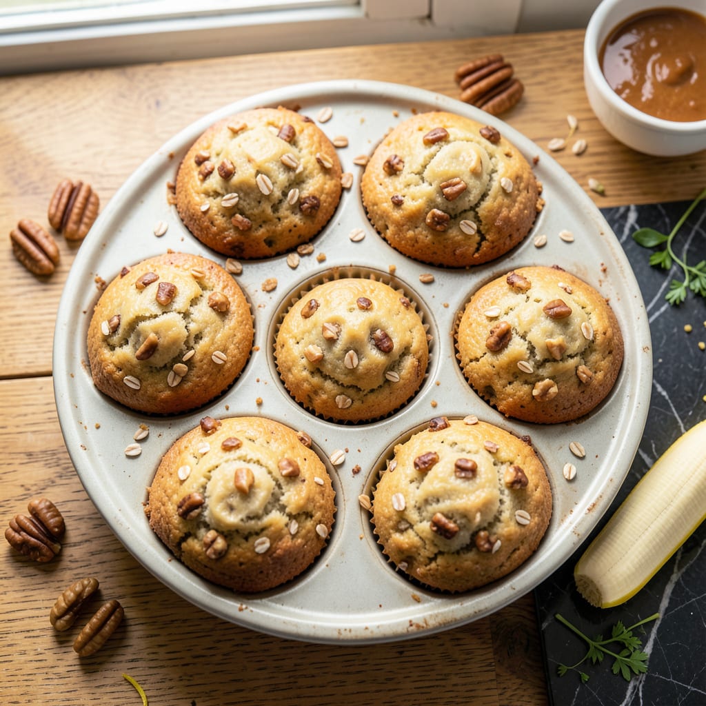 Complete Low Fat Banana Nut Muffins Recipe: Moist and Nutty Morning Delight overview image