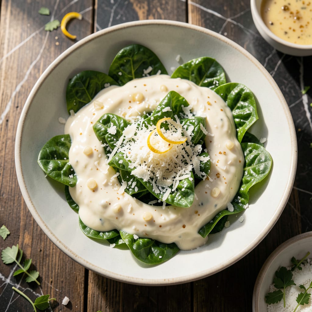 Low Fat Caesar Salad Dressing Recipe Yogurt: Tangy Parmesan Zing Without the Oil example with annotations