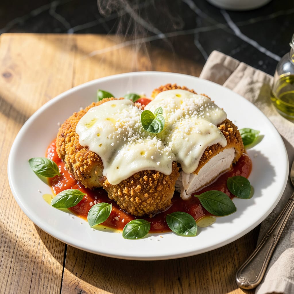 Low Fat Chicken Parmesan Recipe: Baked Not Fried Cheesy Delight detailed visual guide