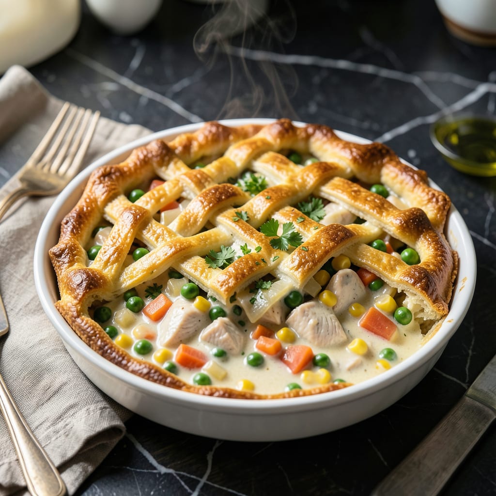 low fat chicken pie recipe detailed visual guide
