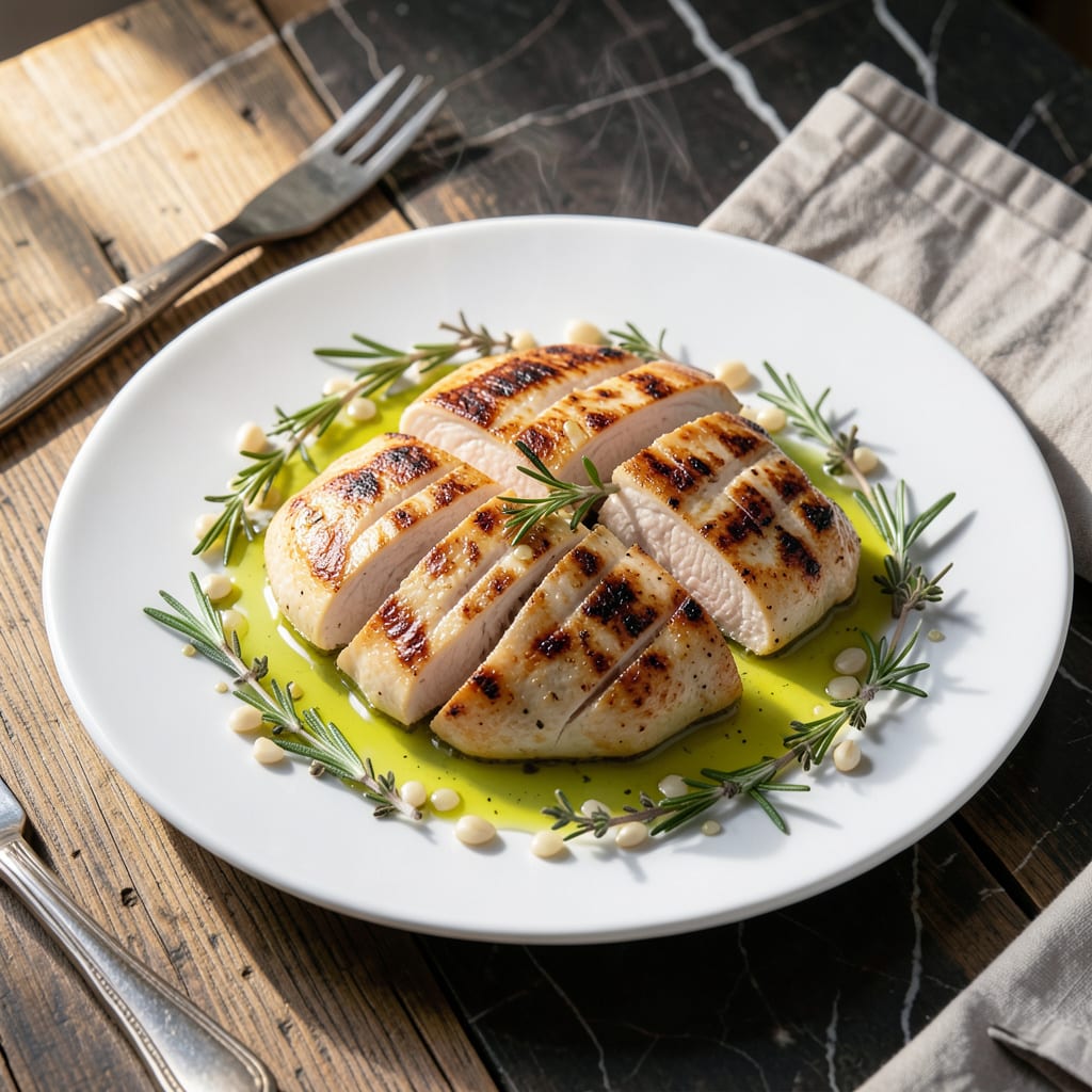 Low Fat Chicken Recipe: Herb Infused Lean Perfection illustration with key details