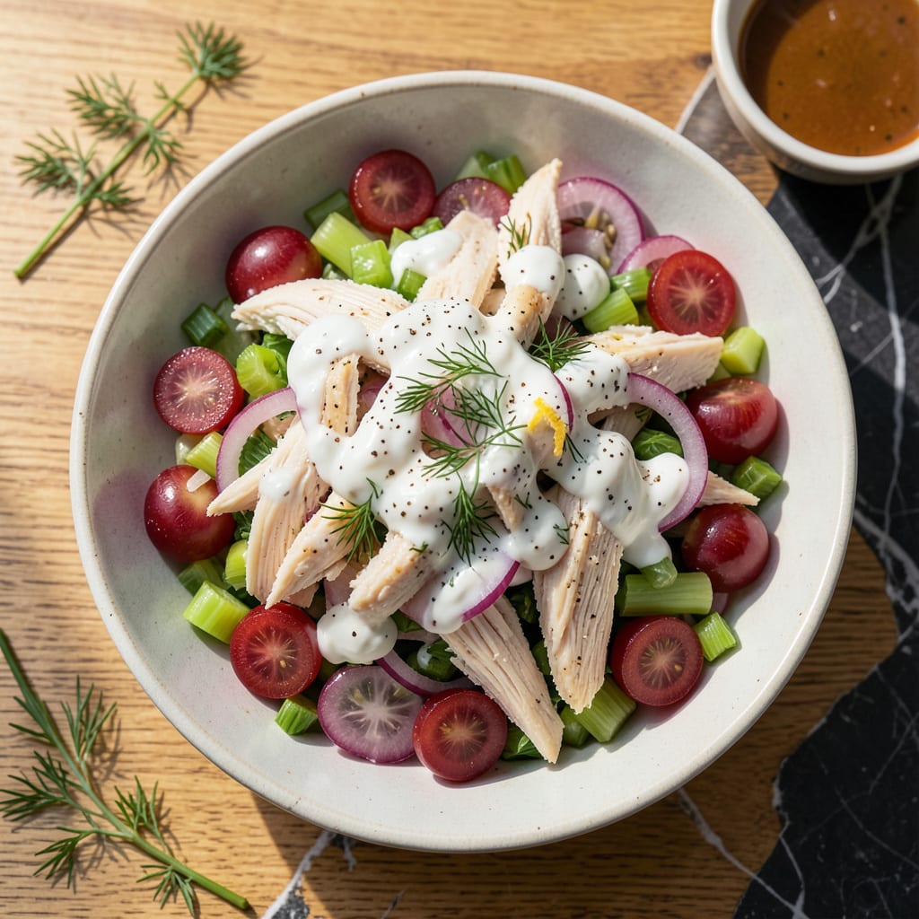 Low Fat Chicken Salad Recipe With Greek Yogurt: Tangy Herb Infused Protein Boost detailed visual guide