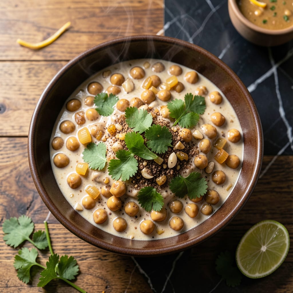 Low Fat Chickpea Curry Recipe: Protein Packed Spice in 30 Minutes illustration with key details