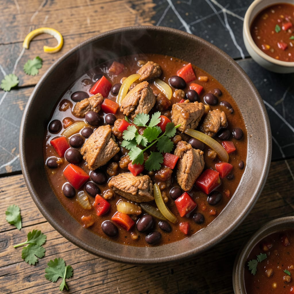 Complete low fat chili recipe slow cooker overview image