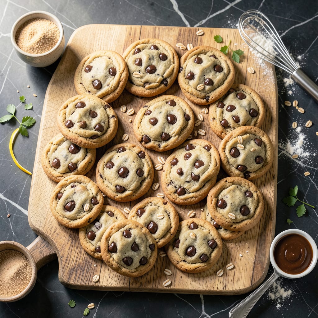 Low Fat Chocolate Chip Cookie Recipe: Gooey Centers Without the Guilt example with annotations