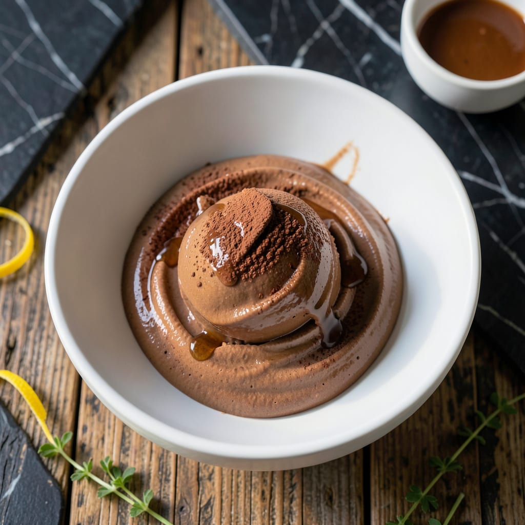 Low Fat Chocolate Ice Cream Recipe: Decadent Swirl Without the Guilt illustration with key details
