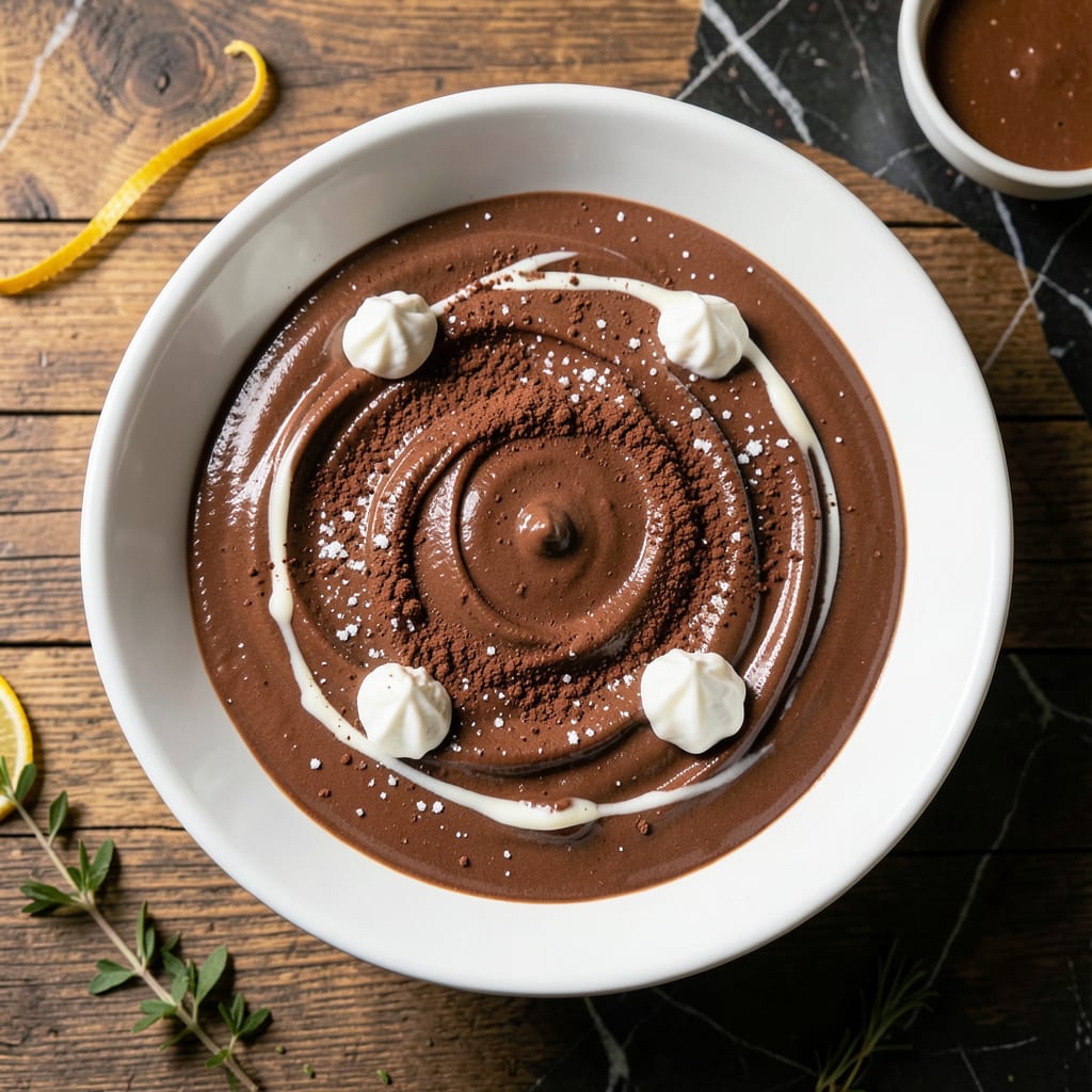 Visual representation of low fat chocolate icing recipe