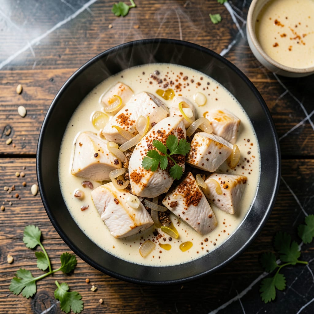 Complete low fat curry recipe overview image