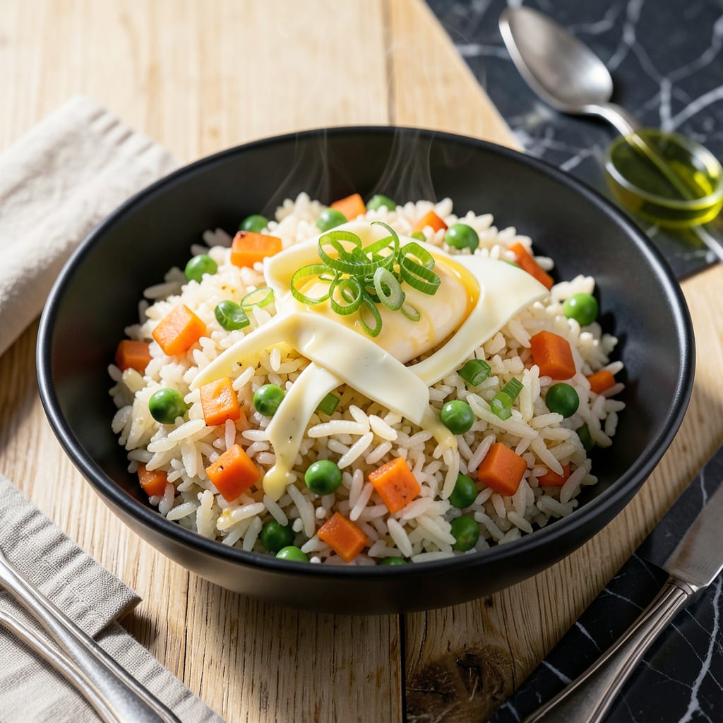 Complete low fat fried rice recipe overview image
