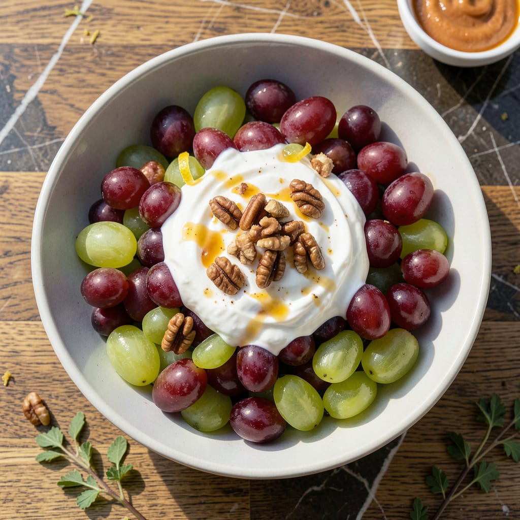 Low Fat Grape Salad Recipe: Sweet and Creamy No-Guilt Delight