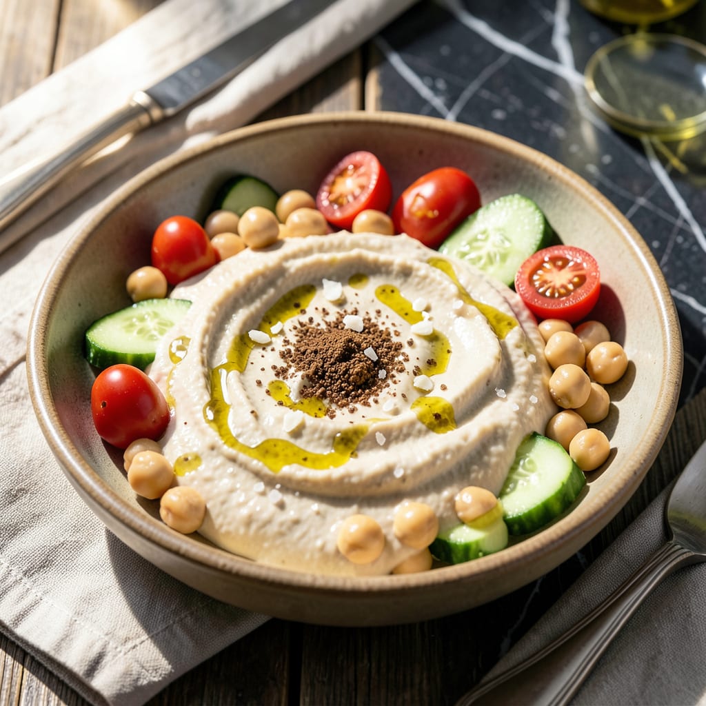 Complete Low Fat Hummus Recipe Vegan: Ultra Creamy Without the Oil overview image