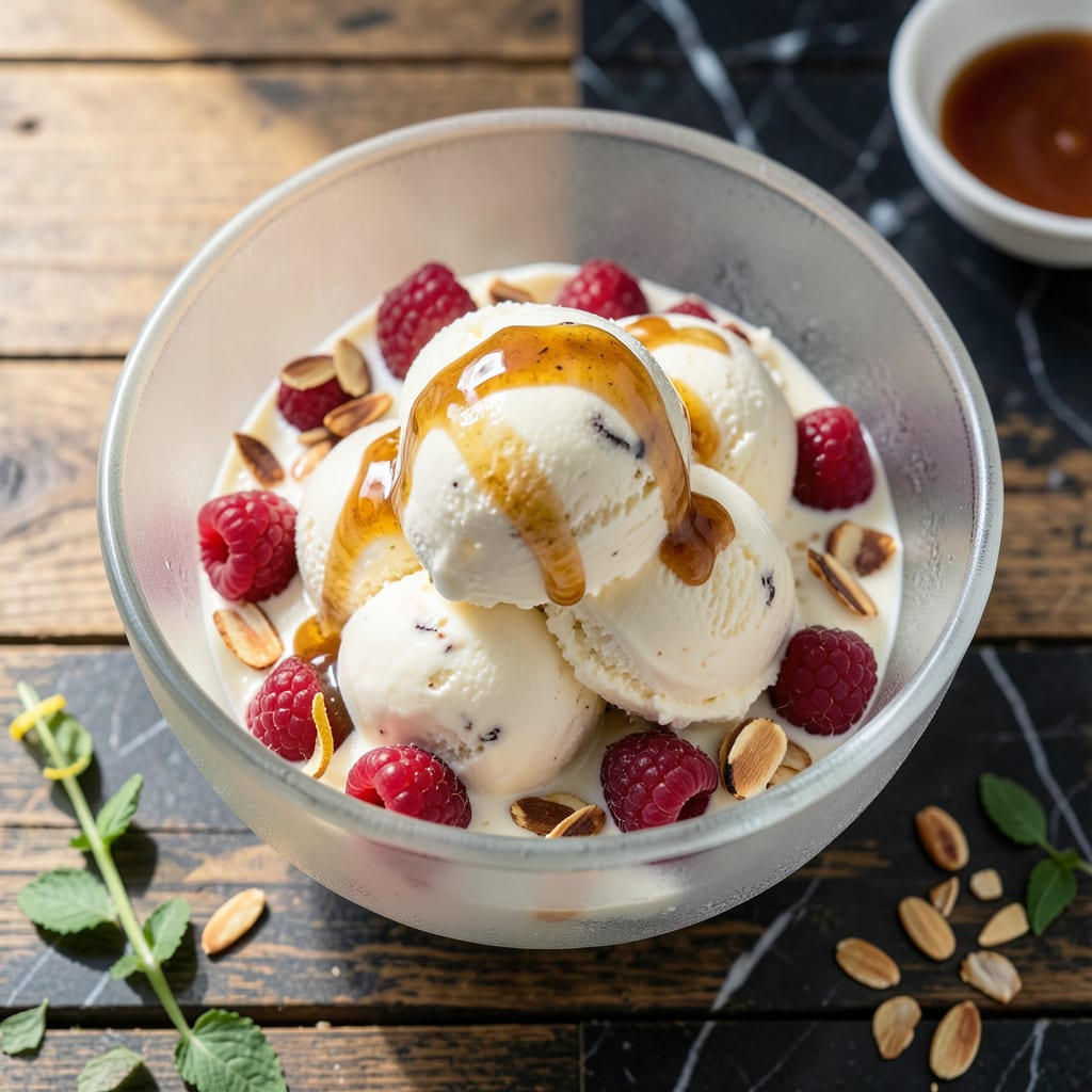 Low Fat Ice Cream Recipe for Ice Cream Maker: Churned to Silky Perfection example with annotations