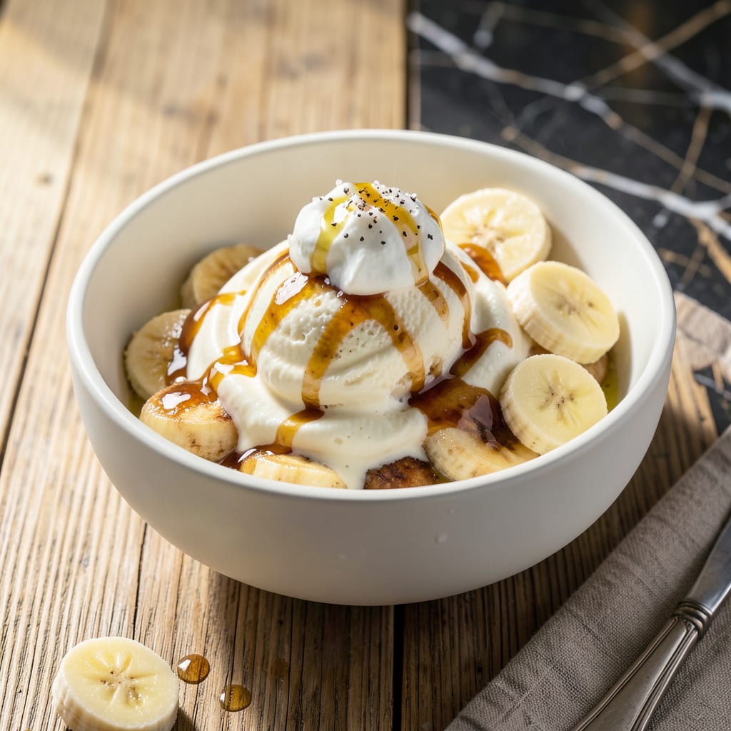 Low Fat Ice Cream Recipe Without Machine: Silky Swirl With Just Two Ingredients example with annotations
