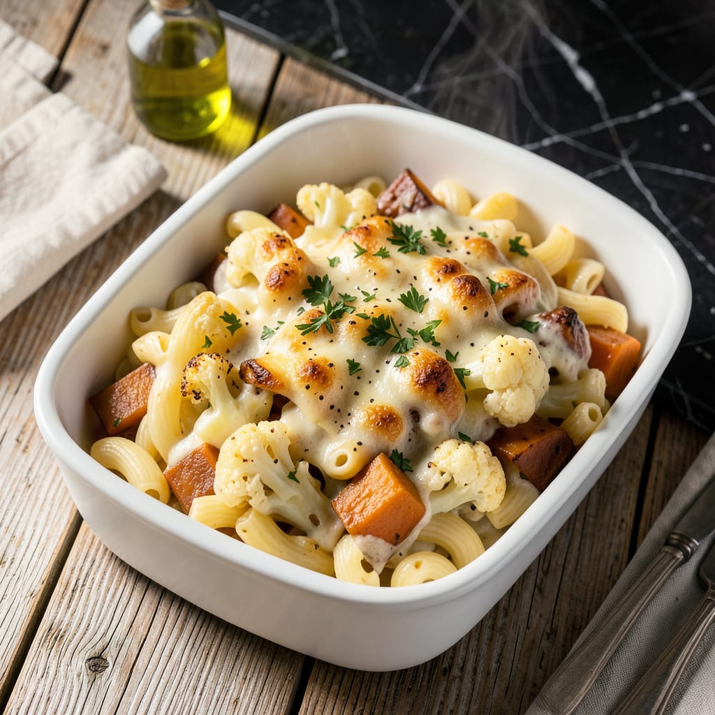 Low Fat Macaroni And Cheese Recipe: Velvety Sauce With Hidden Veggies detailed visual guide