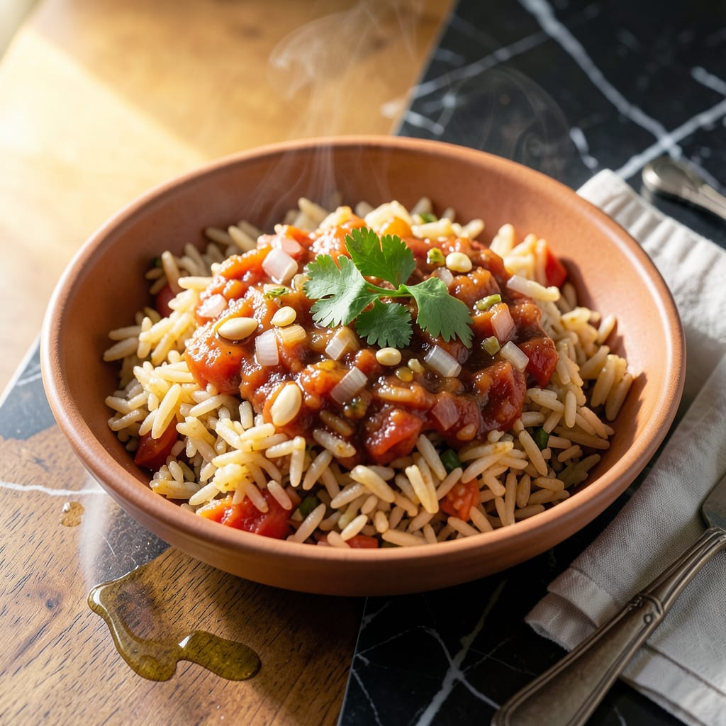 Low Fat Mexican Rice Recipe: Flavor Packed Without the Guilt illustration with key details