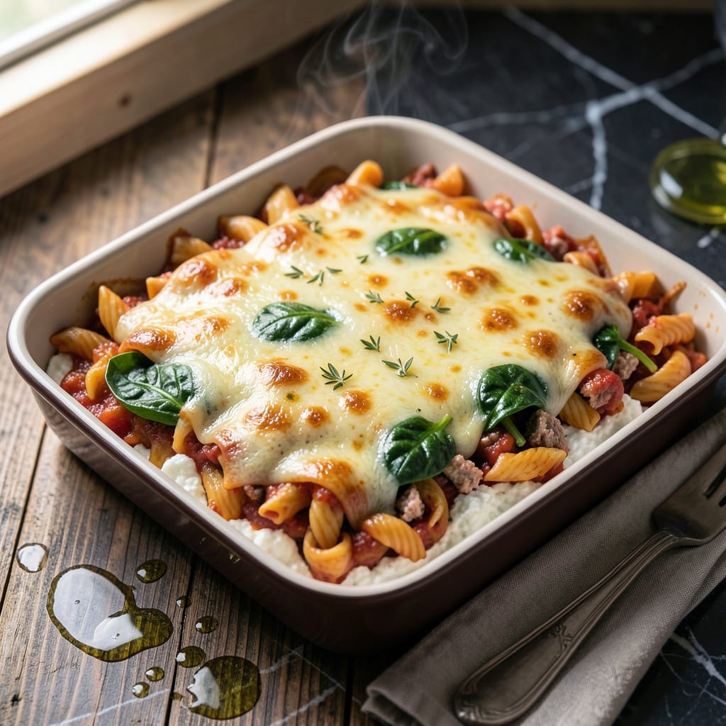 Comprehensive Low Fat Pasta Bake Recipe: Cheesy Goodness Without the Guilt visual reference