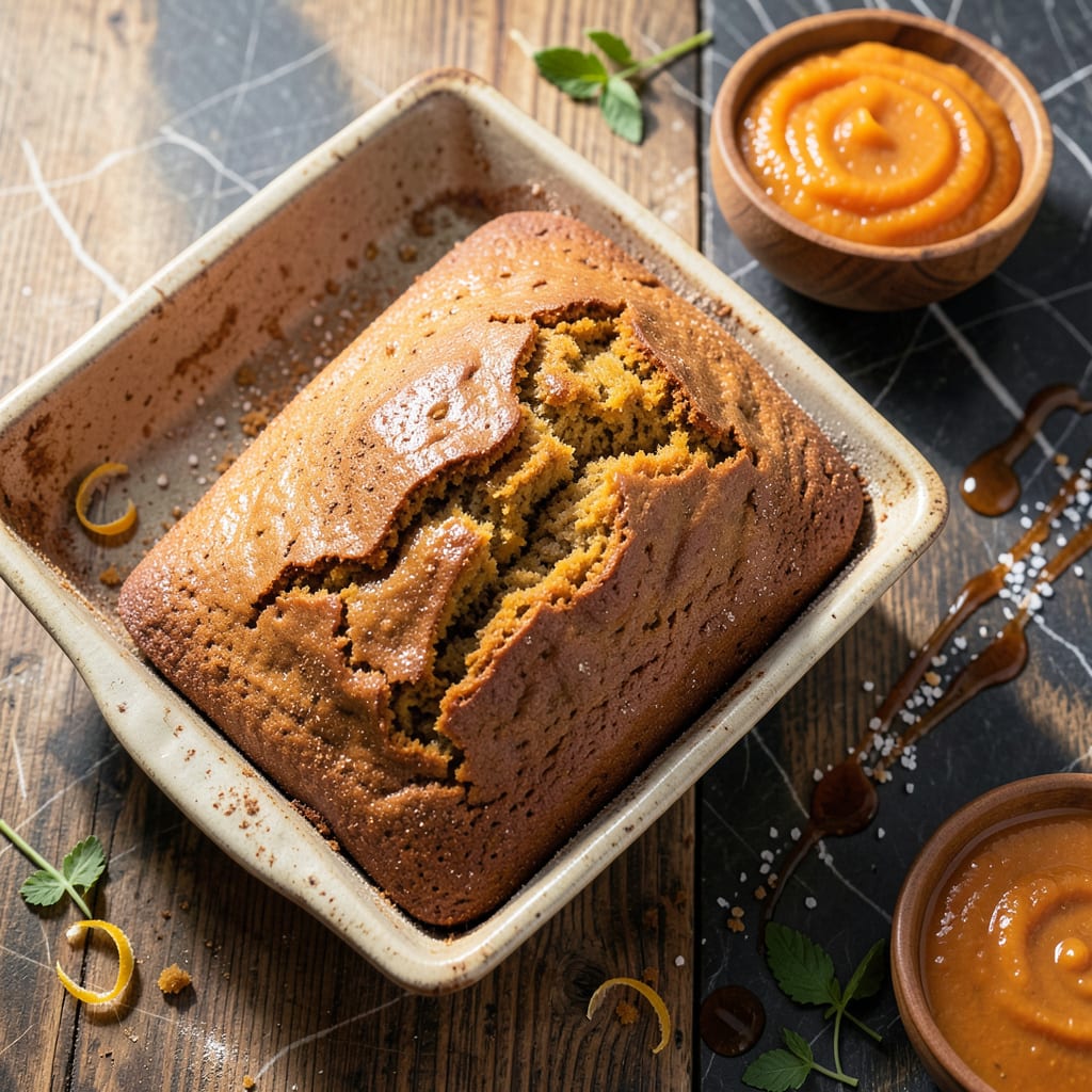 Visual representation of Low Fat Pumpkin Bread Recipe: Moist and Spiced Without the Guilt