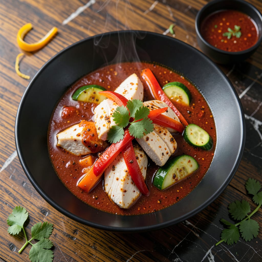 Visual representation of Low Fat Red Thai Curry Recipe: Light Coconut Free Flavor Bomb