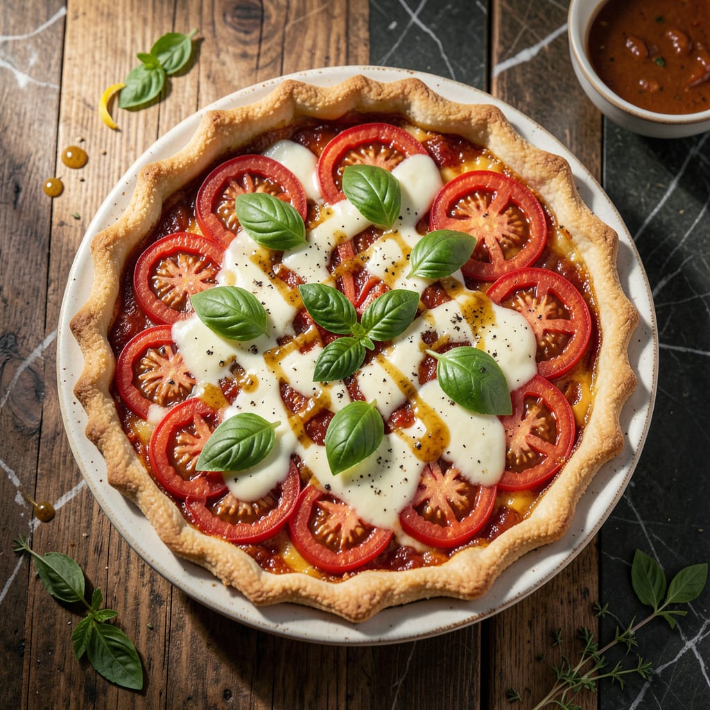 Complete Low Fat Tomato Pie Recipe: Garden Fresh Layers Without the Guilt overview image