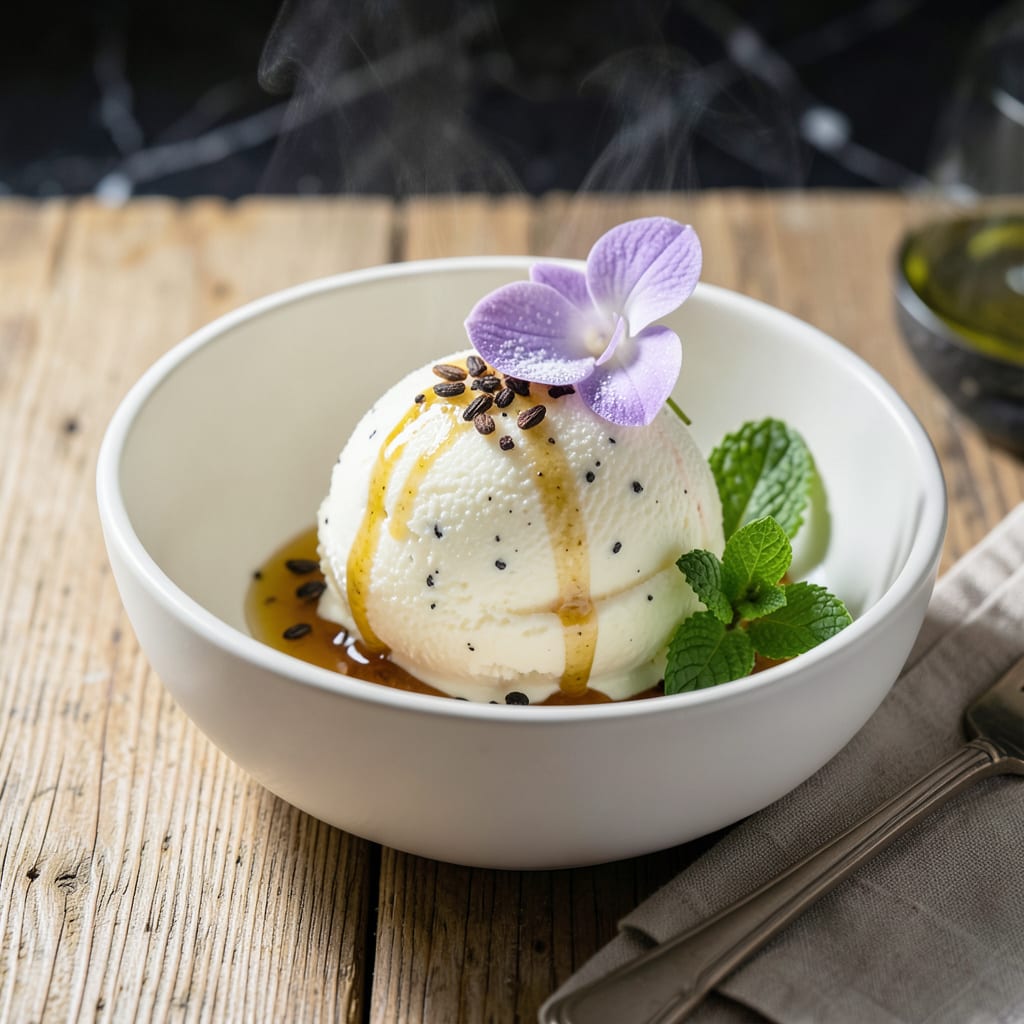 Low Fat Vanilla Bean Ice Cream Recipe: Luxuriously Smooth Without the Guilt illustration with key details