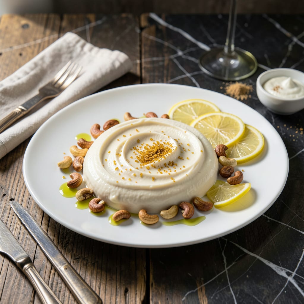 Low Fat Vegan Cheese Recipe: Rich Flavor Without the Dairy illustration with key details
