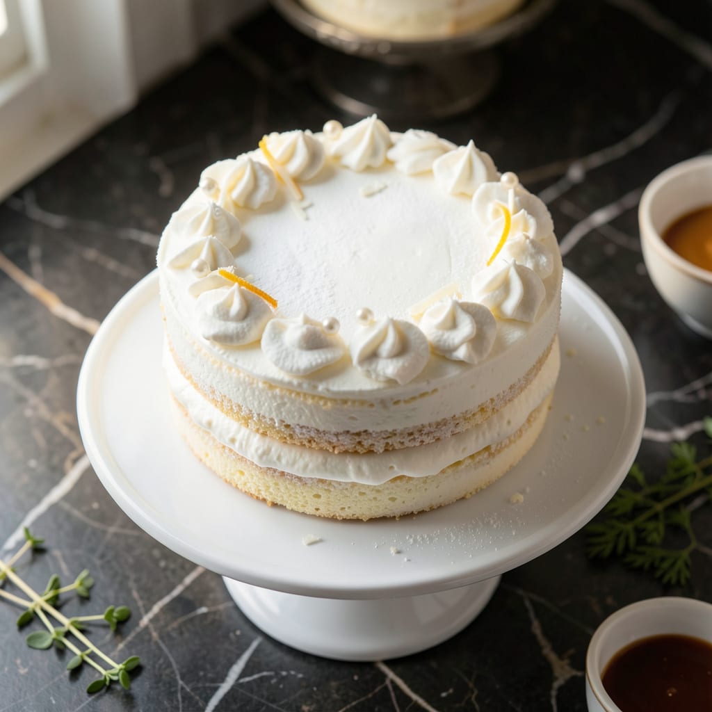 Low Fat White Cake Recipe: Light and Fluffy Without Compromise illustration with key details