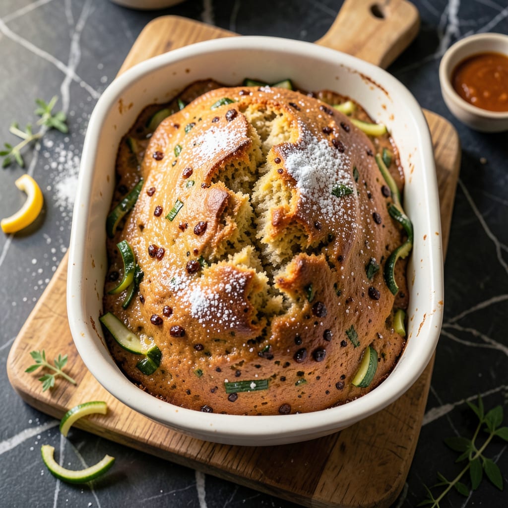 Visual representation of Low Fat Zucchini Bread Recipe: Moist and Spiced Without the Guilt