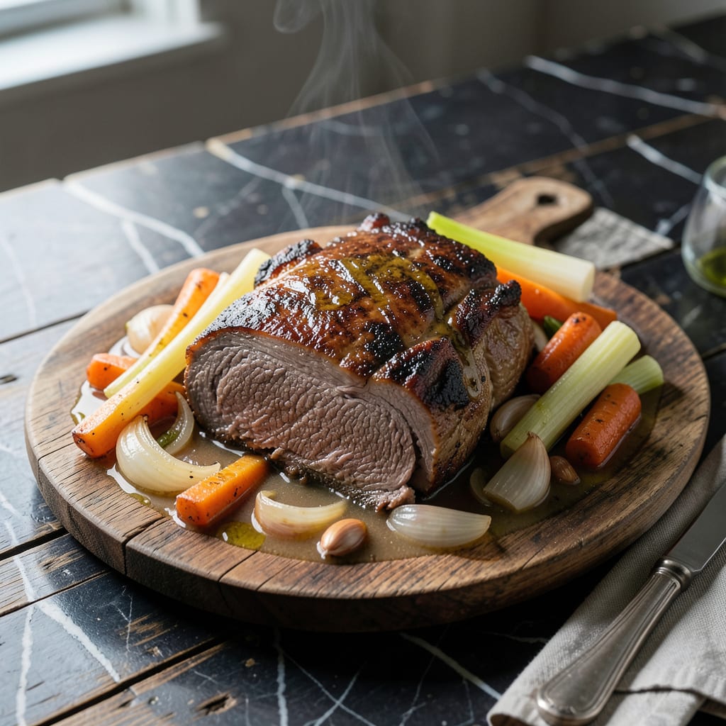 low sodium pot roast crock pot recipe example with annotations