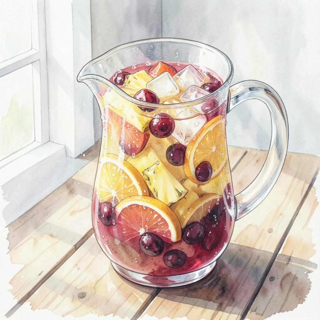 Complete Luau Punch Recipe: Tropical Party Drink in a Pitcher overview image