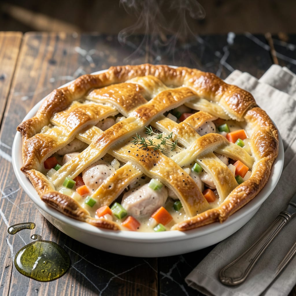 Visual representation of Magnolia Pot Pie Recipe: Buttery Crust with Creamy Chicken Filling