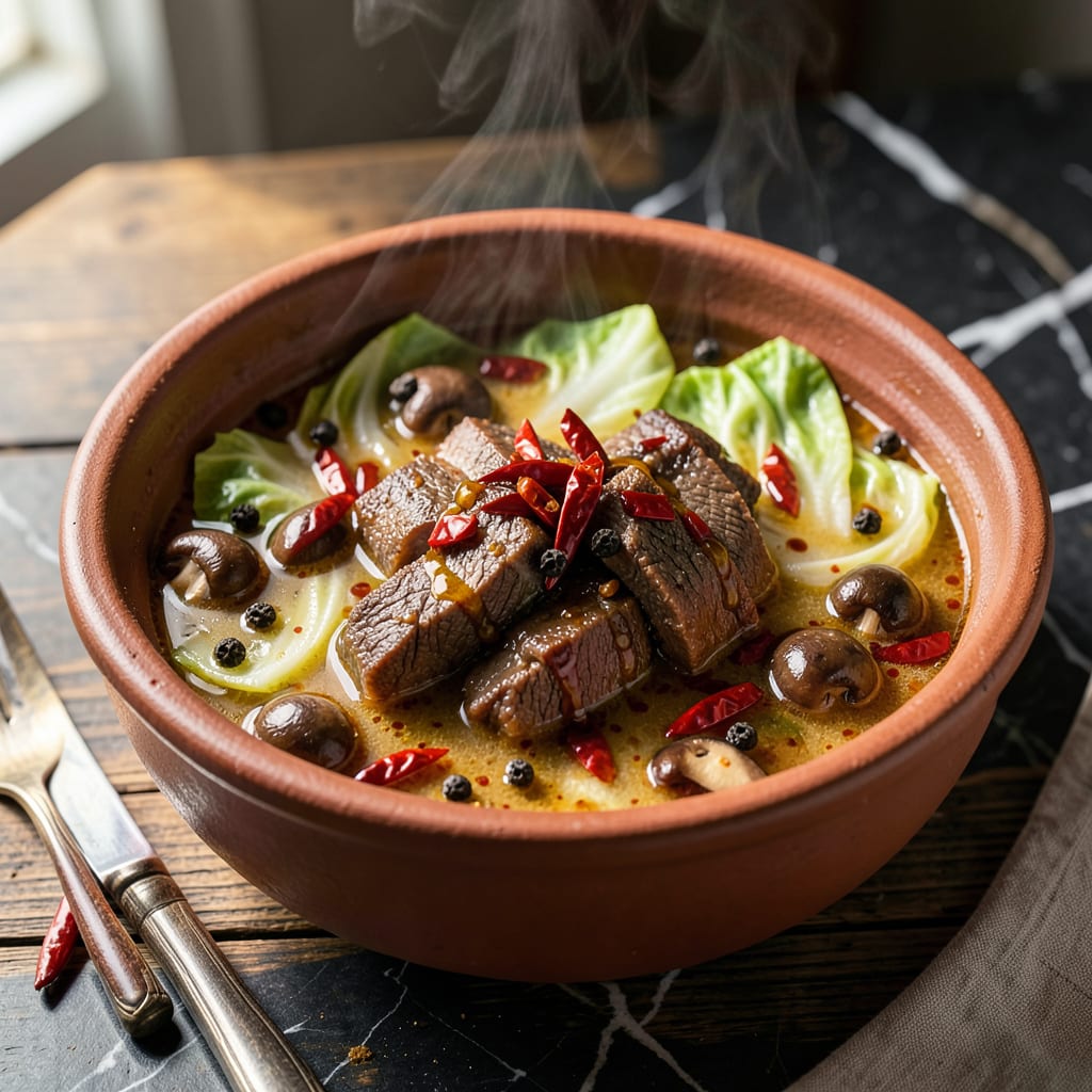 Mala Pot Recipe: Sichuan Spice and Numbing Heat in One Pot example with annotations