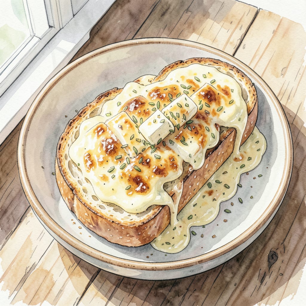 Mama Mia's Garlic Bread Recipe: Cheesy, Buttery Perfection illustration with key details