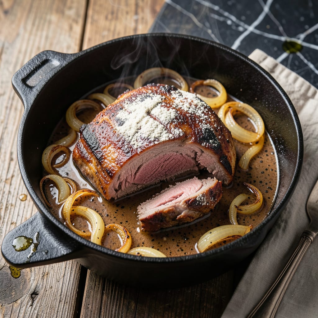 Mama's Pot Roast Recipe: Slow Braised Beef With Root Vegetables example with annotations