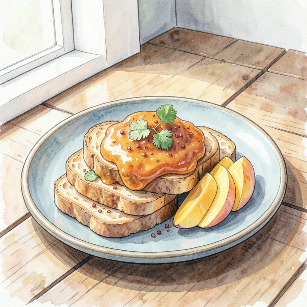 mango jalapeno jam recipe illustration with key details