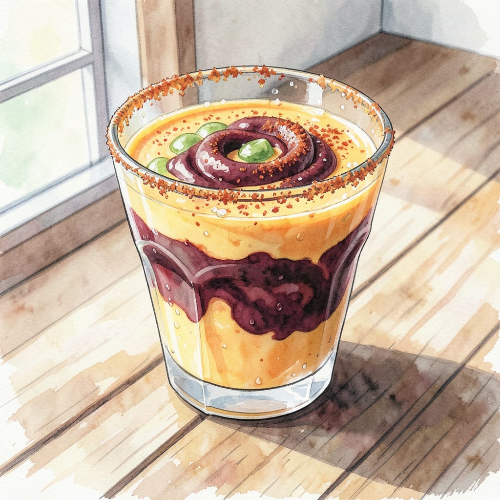 Complete mango mexican candy shot recipe overview image