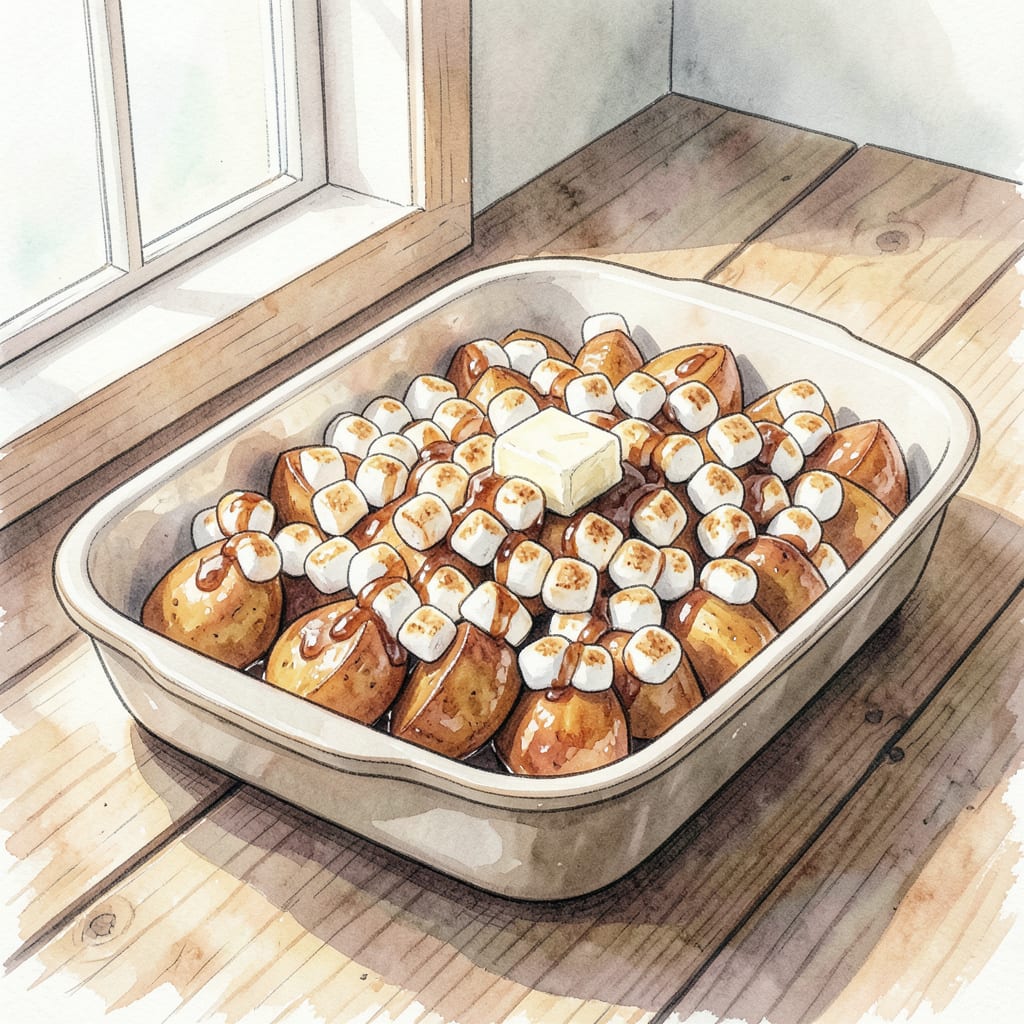 Visual representation of Marshmallow Yams Recipe: Sweet and Gooey Thanksgiving Classic