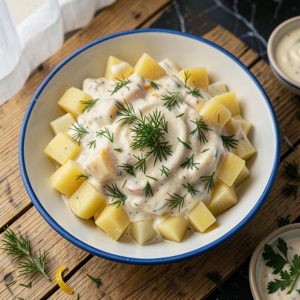 marzetti potato salad recipe example with annotations