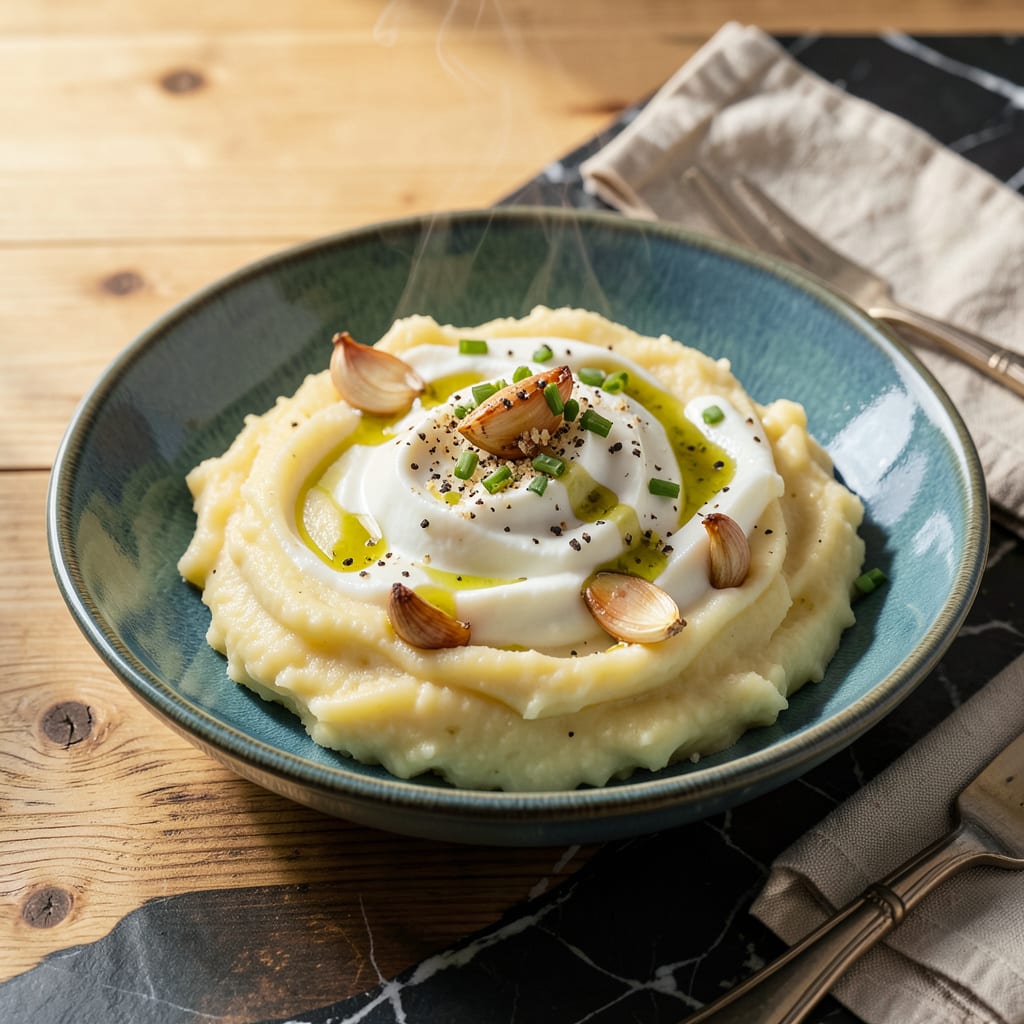 mashed potato recipe without milk example with annotations