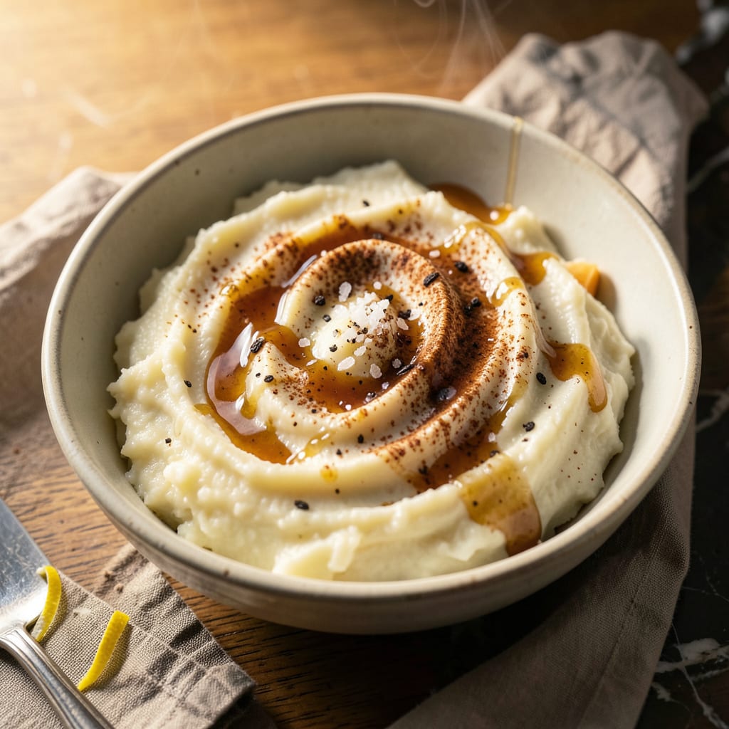 Complete Mashed White Sweet Potatoes Recipe: Velvety Smooth With Honey Butter Swirl overview image